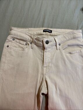 Express Men's Slim Jeans in Cream